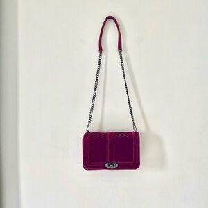 Rebecca Minkoff Love Quilted Velvet Bag